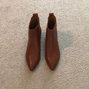JCrew Fallon Leather Boots Cognac 7.5 never worn!
